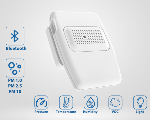 Compact indoor particulate matter monitoring device for offices schools and industrial environments